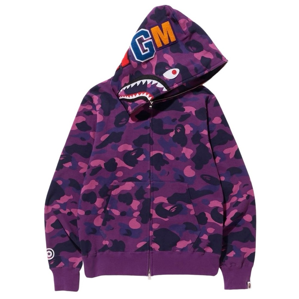 BAPE Color Camo Shark Full Zip Hoodie